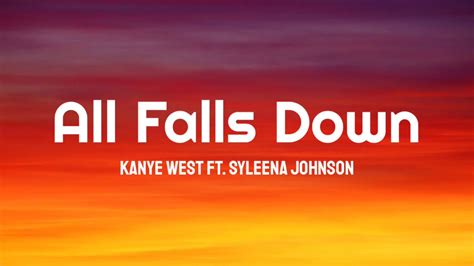 Aug 6, 2022 ... Can you name the lyrics to 'All Falls Down' by Kanye West? PART TWO OF TWO. Begin from the third verse. Test your knowledge on this music ...